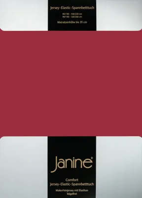 Produktbild von Janine JERSEY Spannbetttuch 5007 100 X 200 granat