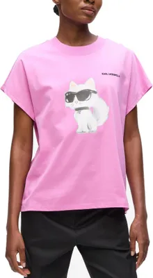 Produktbild von KARL LAGERFELD JEANS IKON AQUARELLE C LOOSE T-S Rosa