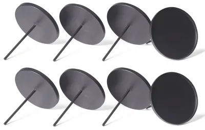 Produktbild von Novaliv 8x Kerzenpick Flach, 8 cm SCHWARZ