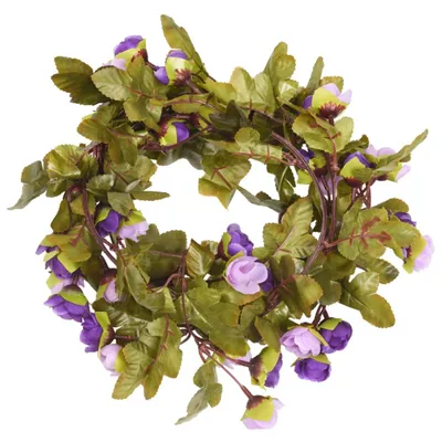 Produktbild von vidaXL Blumengirlanden Blumen 6 Stk. Helllila 215 cm