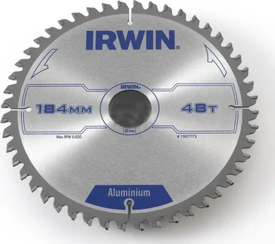 Productafbeelding van IRWIN TANDSCHIJFZAAG. WIDIA 184*30*48 tanden / voor aluminium.