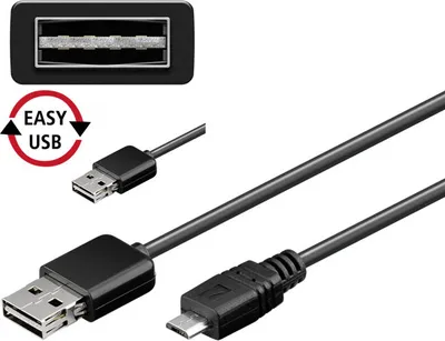 Obrázek produktu pro Goobay USB 2.0, 3.0 m, 3 m, USB A, Micro-USB B, USB 2.0, Samec/samec, Černá