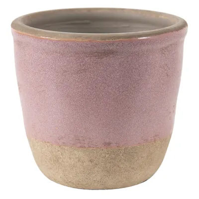 Produktbild von Clayre & Eef Blumentopf Ø 12x12 cm Rosa Beige Keramik Rund