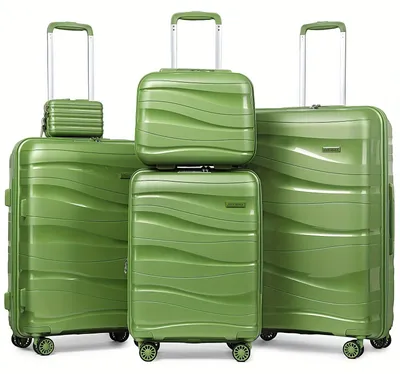 Image de Ensemble de valises rigides en trois tailles, comprenant des valises de voyage avec roulettes et un cadenas à combinaison