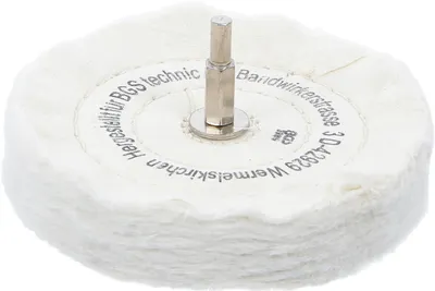 Polierscheibe mit Spannzange 6 mm Ø 125 x 22 mm