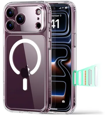 Produktbild von ESR - Classic Hybrid HaloLock MagSafe Schutzhülle für iPhone 18 Pro / iPhone 17 Pro - transparent