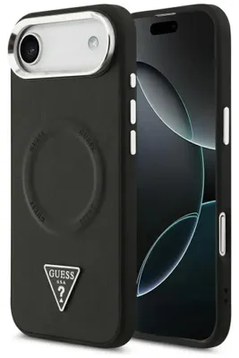 Obrázok produktu pre Puzdro MagSafe s logom Guess Triangle pre iPhone Air - čierne