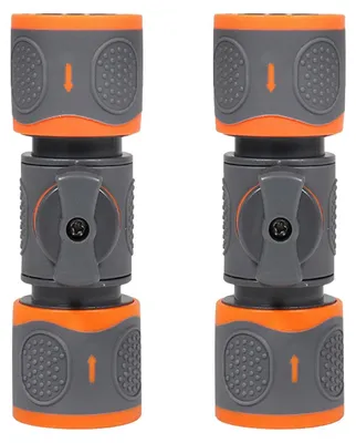 Productafbeelding van 2 x Koppeling met Regelventiel, Tuinslang, Snelkoppeling