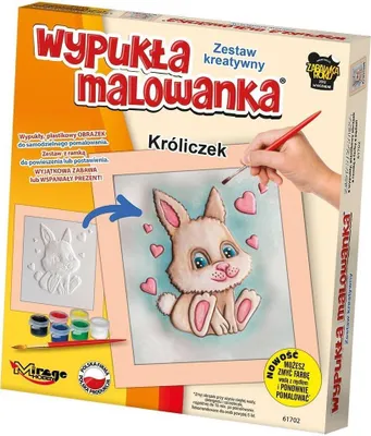 Zdjęcie produktu dla Wypukła Malowanka - Mały Króliczek