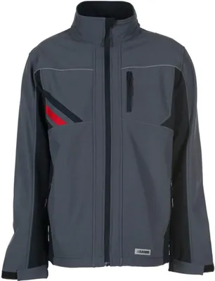 Produktbild von Planam Softshelljacke Highline Gr. M schiefer/schwarz/rot