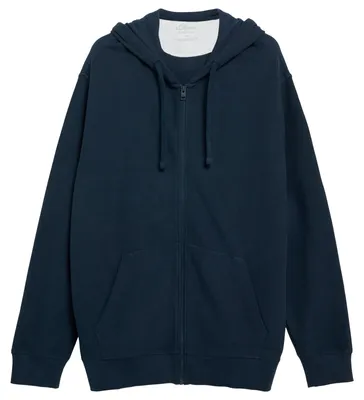 Produktbild von s.Oliver Übergrößen Kapuzen-Sweatjacke navy Struktur