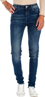 Produktbild von Cipo & Baxx Damen Slim Fit Jeans Stonewashed 19CB06 Blue W26/L34