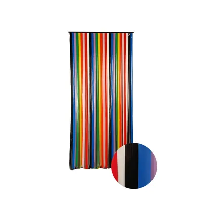 Produktbild von Capri Insektenschutz Türvorhang - Multicolor Fliegengitter mit Kunststoffstreifen (90 x 200 cm) - Kürzbare Fliegenschutzvorhang für einfache Montage