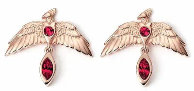 Produktbild von Carat Shop, The Harry Potter Stud Ohrringe Fawkes Rose Gold (Sterling Silber)