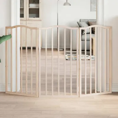 Produktbild von "im Angebot" 3-tlg. Hundetor Faltbar 150 cm Pappelholz - Sonstiges Hundezubehör CC16054