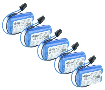 Produktbild von vhbw 5x Batterie kompatibel mit 3HAC044168-001, 3HAB2038-1, 3HAB 9999-1, 1SAP180300R0001, 3HAC16831-1 Industrieroboter (3600 mAh, 7,2 V, Li-SOCl2)