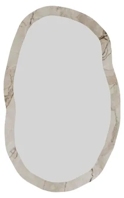 Produktbild von Tromello - Spiegel, 52x86 cm, Weiß Marmor, Oval