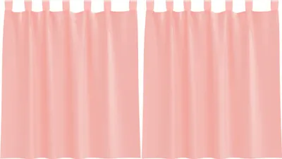 Immagine prodotto di vidaXL Tende in voile con passanti 2 pz. Rosa 140x140 cm