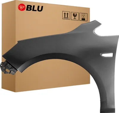 Produktbild von BLU Kotflügel Passend für Opel Astra J 4 IV Z177 Links Grau CarbonGrau | 2009- | Vorderseite Vorne | Lackiert | Einbaufertig