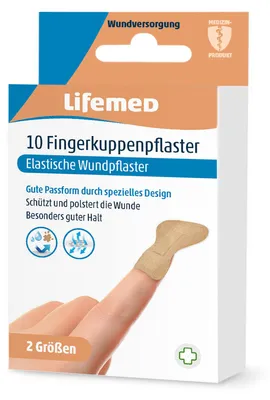 Produktbild von Lifemed Fingerkuppenpflaster "Allround" hautfarben 10 Stück