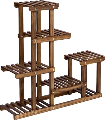 Produktbild von Manino Holzblumenständer, 5 Ebenen, Kieferholz