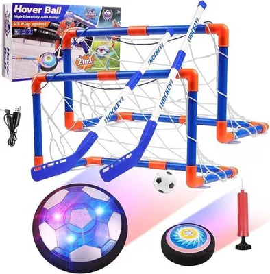 Produktbild von Fußball- und Hockeyziel mit LED-Licht und Schaumgummibumper