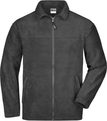 Produktbild von James & Nicholson Fleecejacke Full-Zip, Gr. XL,dunkelgrau