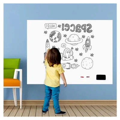 Produktbild von Magnetische Selbstklebende Whiteboard Folie 120 x 90 cm für Schule, Büro und Zuhause