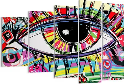 Produktbild von Bild auf Leinwand - Leinwandbild - Digital abstraktion farben - 150x100cm - Wand Bild - Wanddeko - Leinwanddruck - Bilder - Kunstdruck - Wanddekoration - Leinwand bilder - Wandkunst - EG150x100-2908