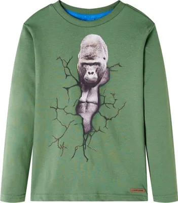 Produktbild von Kinder-Langarmshirt Helles Khaki 104