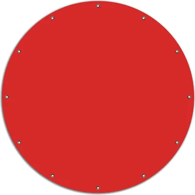 Produktbild von Wallario rundes Outdoor-Poster für Garten oder Balkon, Motiv Rot, 120 cm Durchmesser