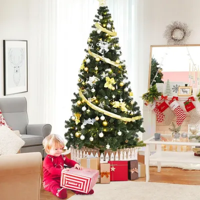 Produktbild von Künstlicher Weihnachtsbaum mit Metallständer, 240 cm, PVC
