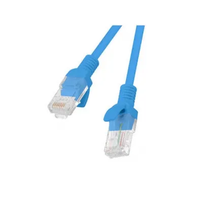 Productafbeelding van Lanberg PCU5-10CC-0050-B netwerkkabel, blauw, 0,5 meter, Cat5e, U/UTP (UTP)