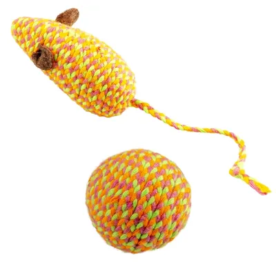 Produktbild von Duvo+ Katzenspielzeug Jolly Maus & Ball orange