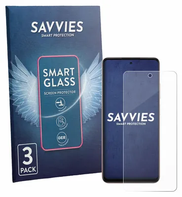 Produktbild von 3x Savvies Schutzglas Folie für Oppo A5i Pro 9H Panzer Schutzfolie Glas Displayschutz klar transparent