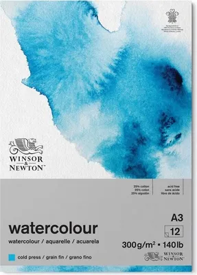 Zdjęcie produktu dla Podkładka do akwareli Blok WINSOR & NEWTON, A3 12 listů