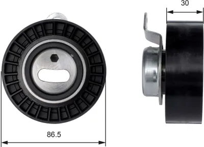 Produktbild von GATES T41008 Spannrolle Zahnriemen Ø86,5mm