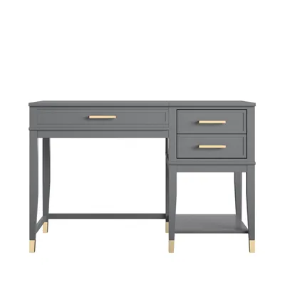 Produktbild von Computertisch mit Lifttop aus MDF graphitgrau