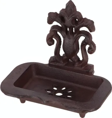 Zdjęcie produktu dla Esschert Design Mydelniczka w stylu wiktoriańskim brązowa żeliwo 10,7 cm x 15,1 cm x 13,7 cm Deco