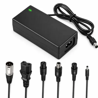 Image de Chargeur 42 V, 2 A, avec 6 connecteurs pour batteries 36 V compatibles