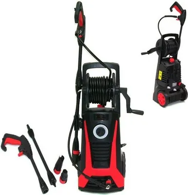 Image de Nettoyeur haute pression 2500W enrouleur 8m de tuyau nettoyeur à vapeur 56030
