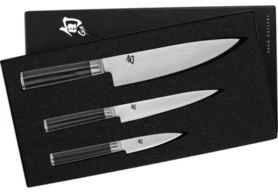 3-teiliges Messerset – Kochmesser, Universalmesser, Officemesser