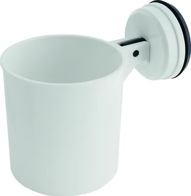 Immagine prodotto di Eurotrail ETKW8026, Portaspazzolino da parete, Plastica, Bianco, Con ventosa, 109 mm, 109 mm