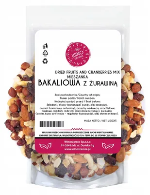 Immagine prodotto di Miscela di frutta secca con mirtilli rossi - 1 kg Miscela di frutta secca