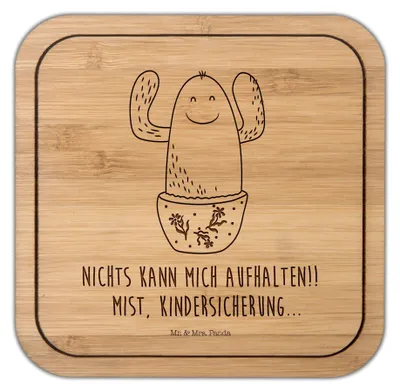 Produktbild von Mr. & Mrs. Panda Untersetzer Aus Kork Kaktus Happy - Transparent - Geschenk, Coaster, Kakteen, Tischuntersetzer, Familie, Tassenuntersetzer, Mutter, gläseruntersetzer