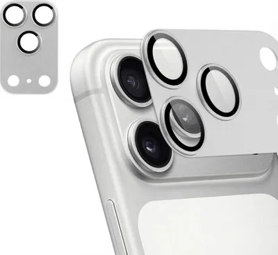 Immagine prodotto di protezione per fotocamera in vetro imoshion confezione da 2 pezzi per iPhone 17 Pro Max - Argento
