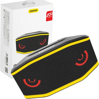 Produktbild von Dudao Wasserdichter Ip7 Kabelloser Bluetooth 5.0 Rgb-Lautsprecher 5W 1200Mah Schwarz (Y10Xs-Schwarz)