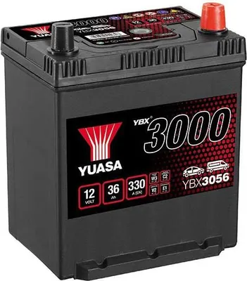 Image de Yuasa 12v 36ah/330a Ybx3000 Smf Autobatterie One Size