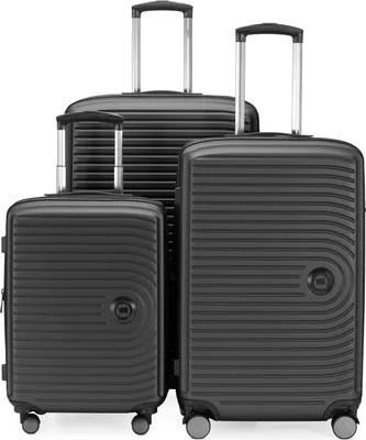 Immagine prodotto di HAUPTSTADTKOFFER - Centro - Set di valigie a 3 trolley rigidi, TSA, estensione XXL, 4 ruote (S, M e L),Grafite