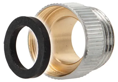 Produktbild von tecuro Aufnahme Adapter Übergangsstück M22 x 1 IG x 1/2 Zoll AG, Messing hochglanzverchromt